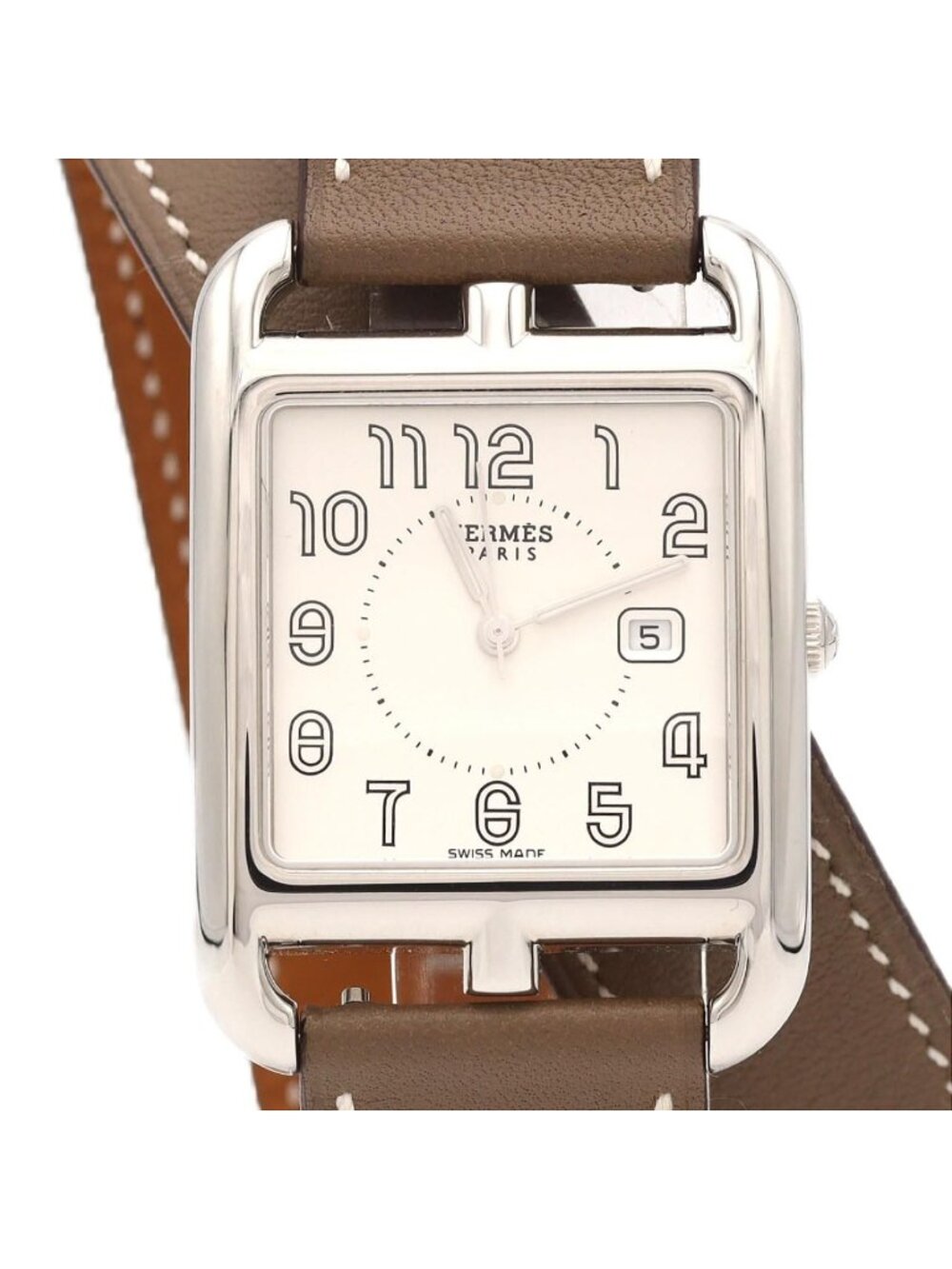 Hermes Cape Cod Double Tour SS Quartz